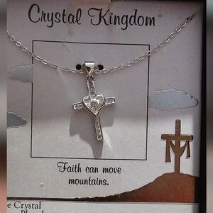 Heart Cross Necklace